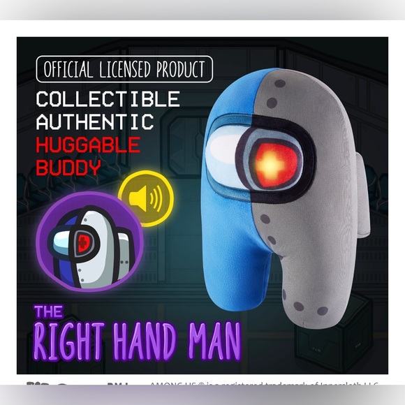 Among Us Right Hand Man Huggable Plush with Original Game Sounds - Picture 4 of 4